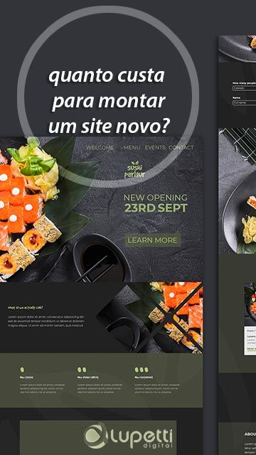 quanto custa para montar um site